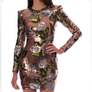 Helsi Milena Rose Gold  Sequin Dress